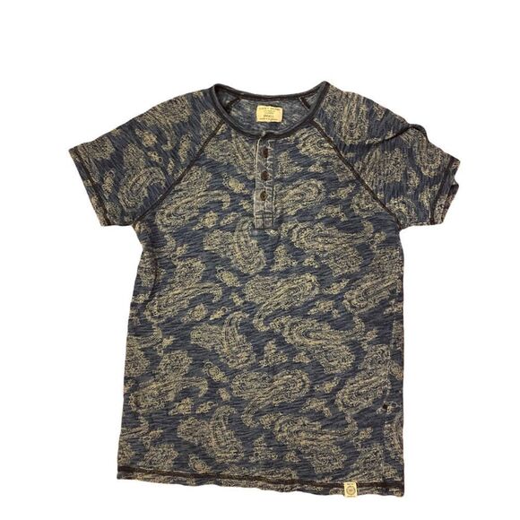 Lucky Brand Paisley Button Size S - Picture 1 of 4